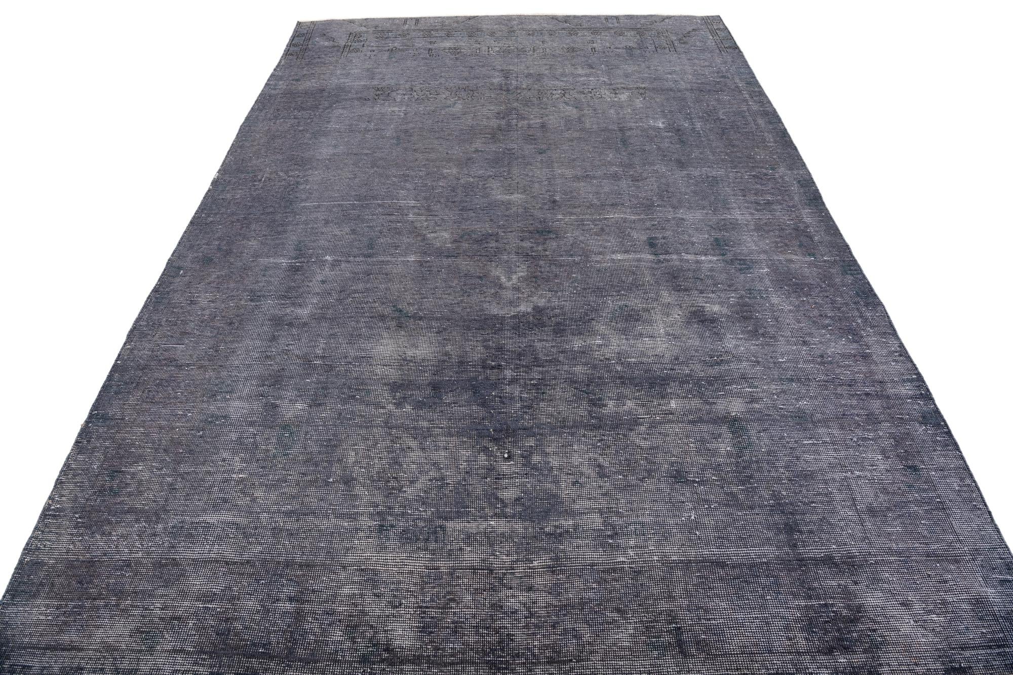 6' 2 x 9' 4 Hand Knotted Ultra Vintage Persian Wool Rug