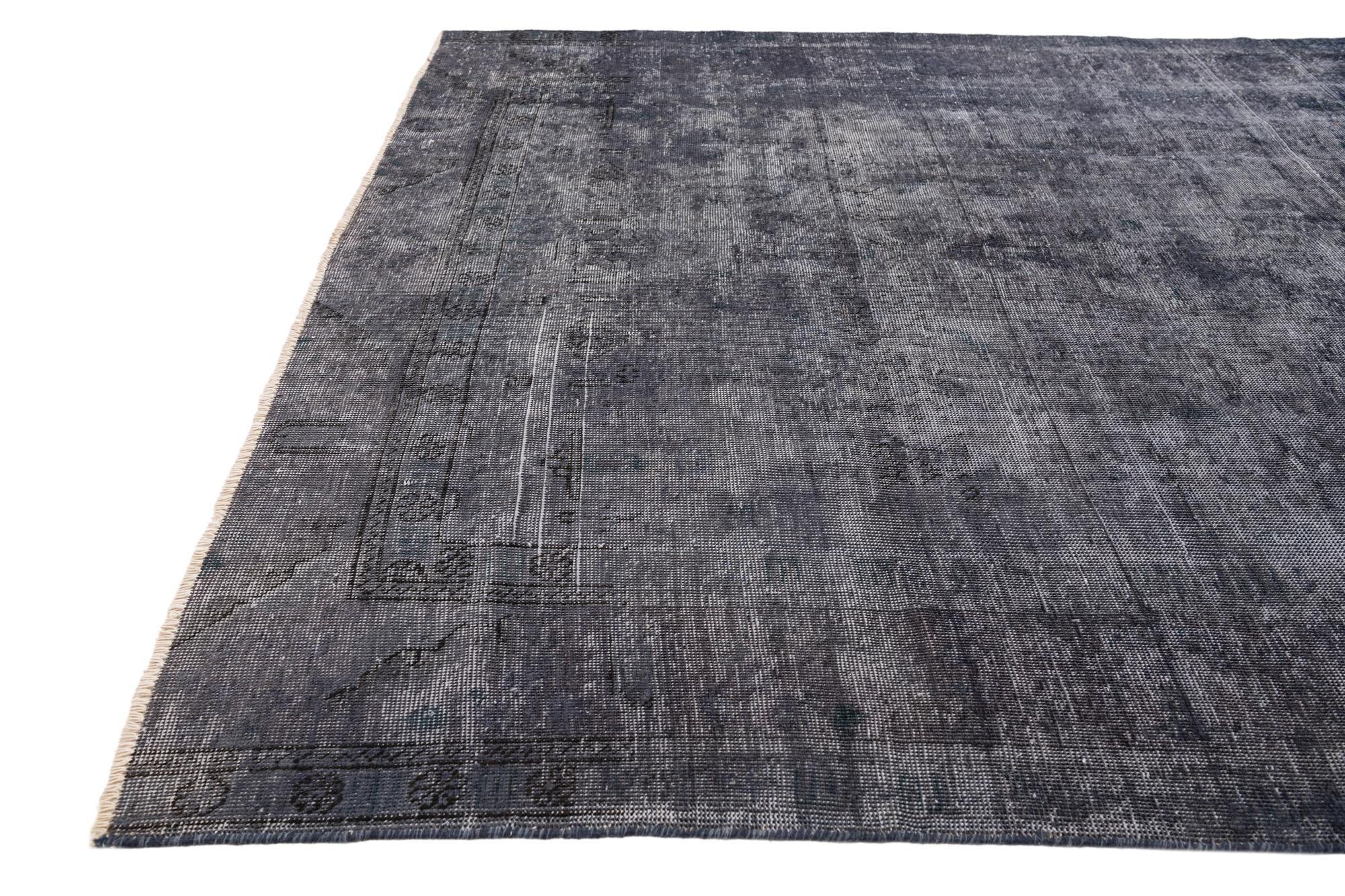 6' 2 x 9' 4 Hand Knotted Ultra Vintage Persian Wool Rug