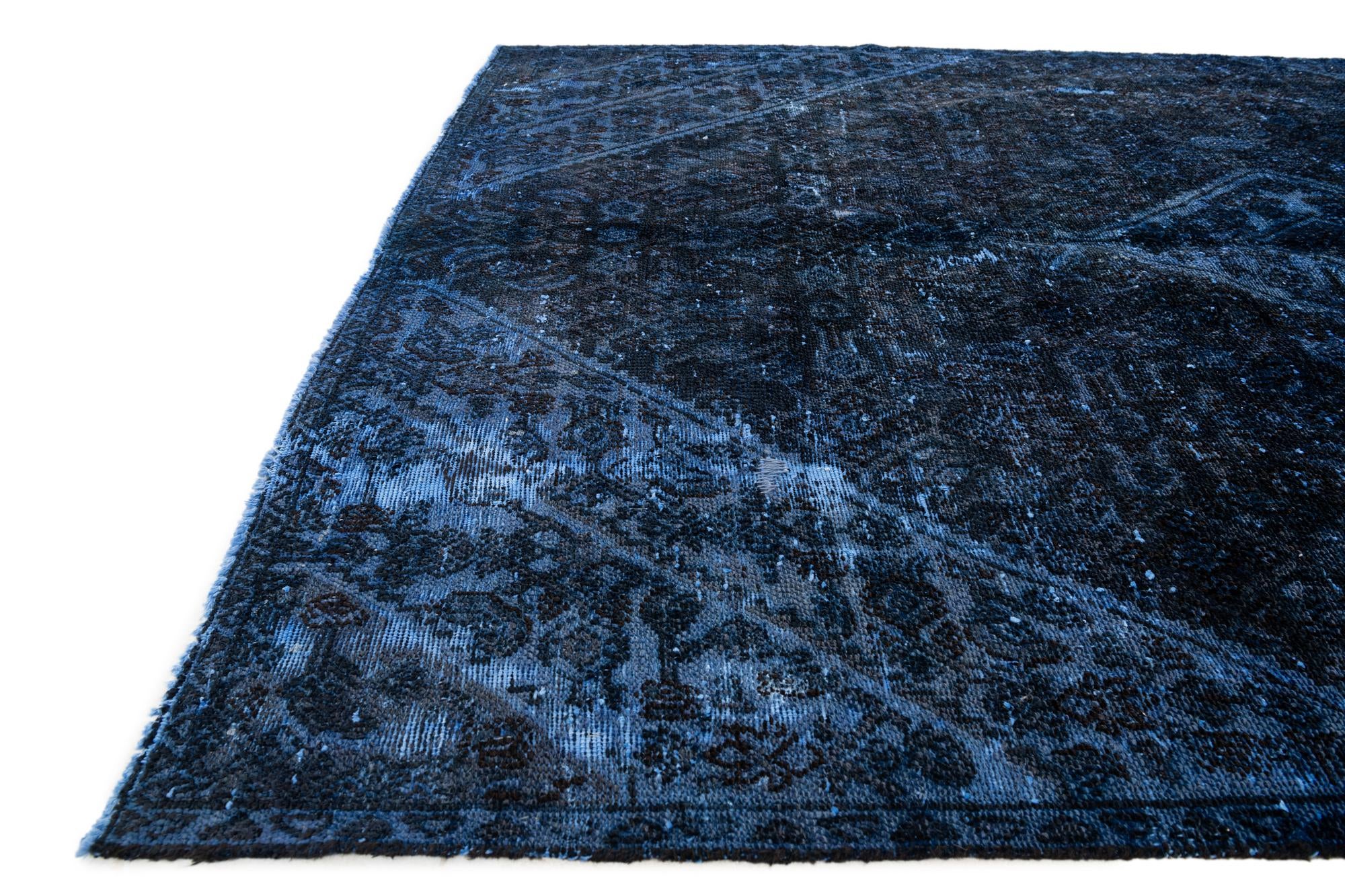 5' 7 x 7' 8 Hand Knotted Ultra Vintage Persian Wool Rug