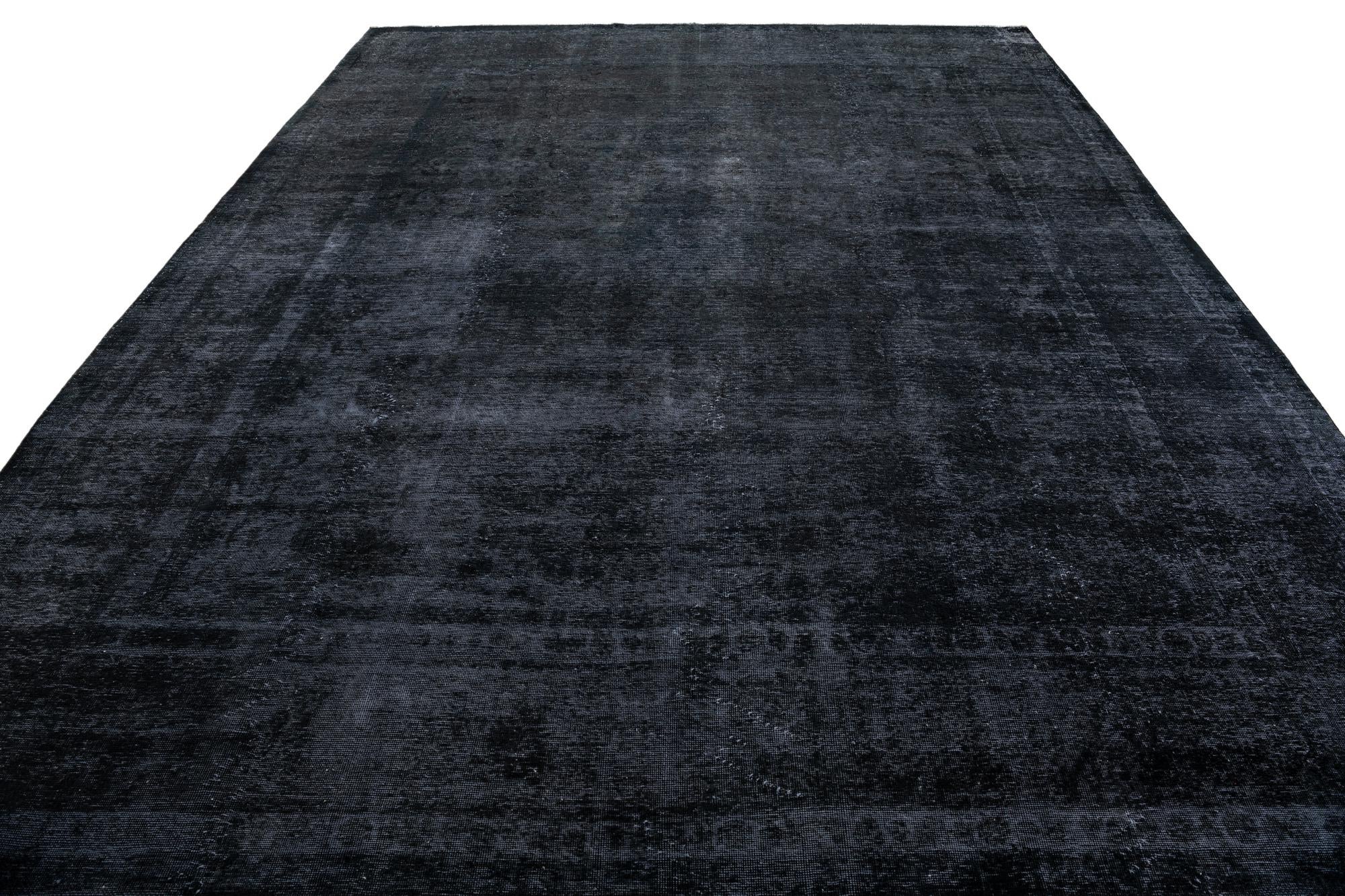 9' 9 x 12' 7 Hand Knotted Ultra Vintage Persian Wool Rug