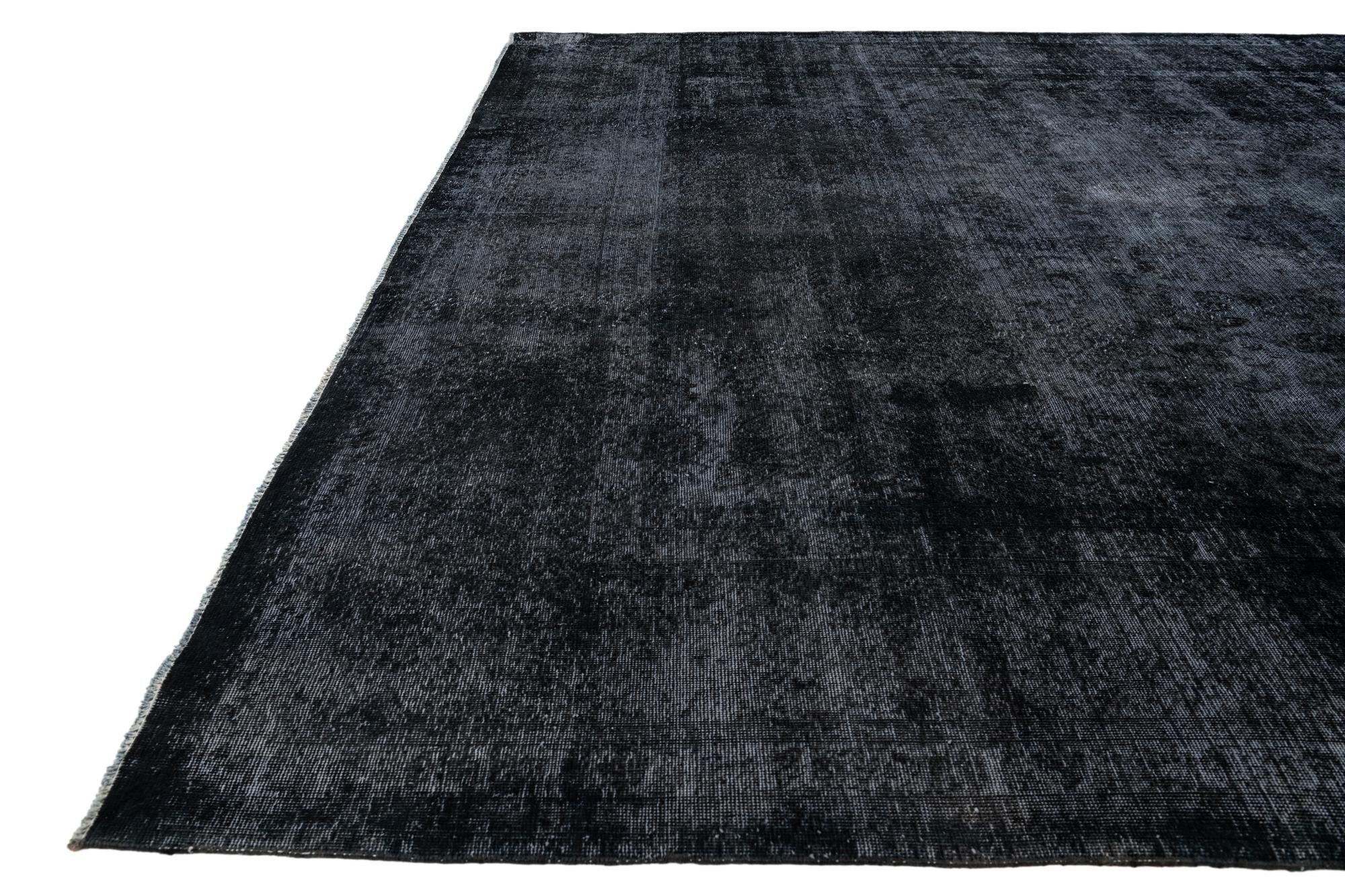 9' 9 x 12' 7 Hand Knotted Ultra Vintage Persian Wool Rug