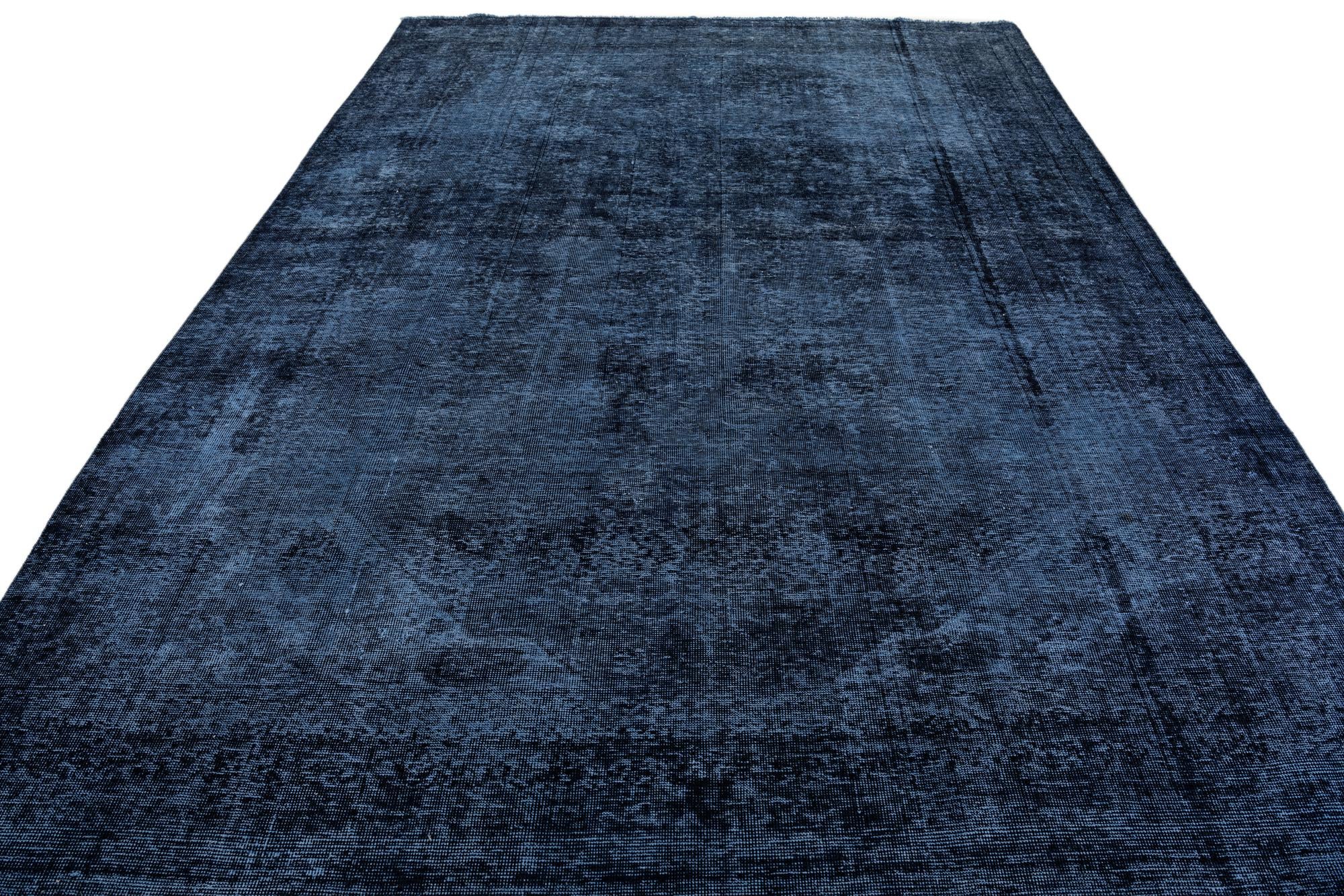245cm x 335cm Hand Knotted Ultra Vintage Persian Wool Rug
