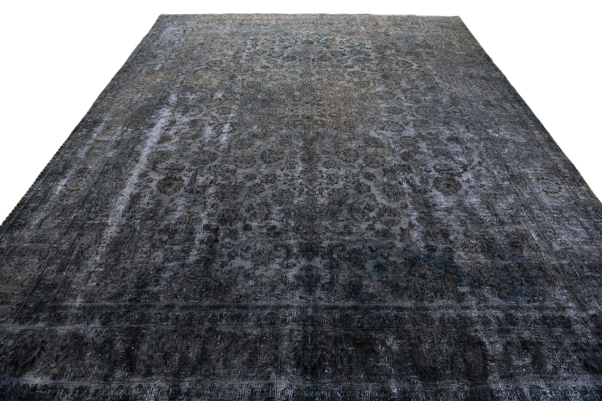 9' 5 x 12' 2 Hand Knotted Ultra Vintage Persian Wool Rug