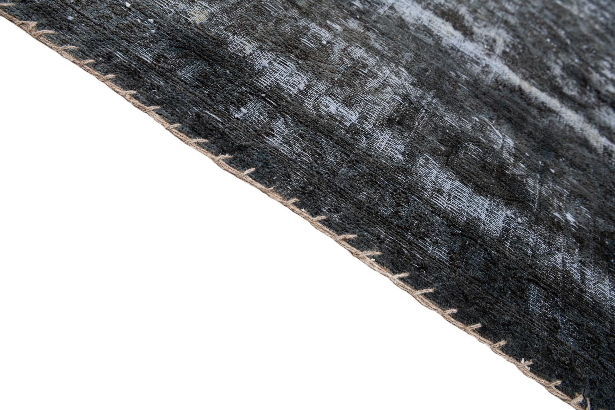 9' 5 x 12' 2 Hand Knotted Ultra Vintage Persian Wool Rug