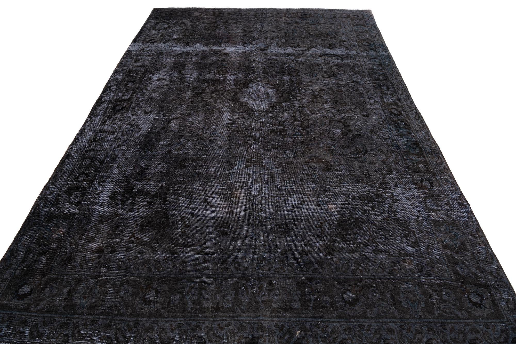 6' 5 x 9' 3 Hand Knotted Ultra Vintage Persian Wool Rug