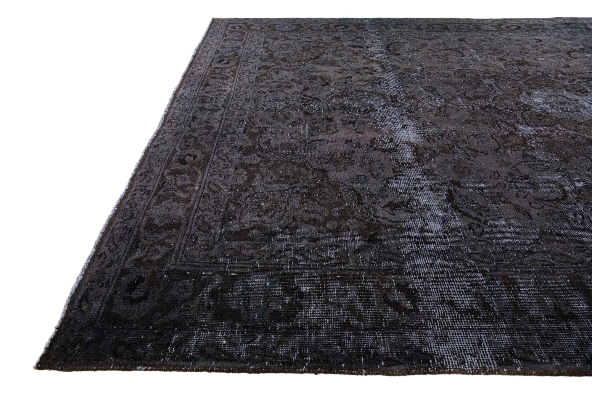 6' 5 x 9' 3 Hand Knotted Ultra Vintage Persian Wool Rug