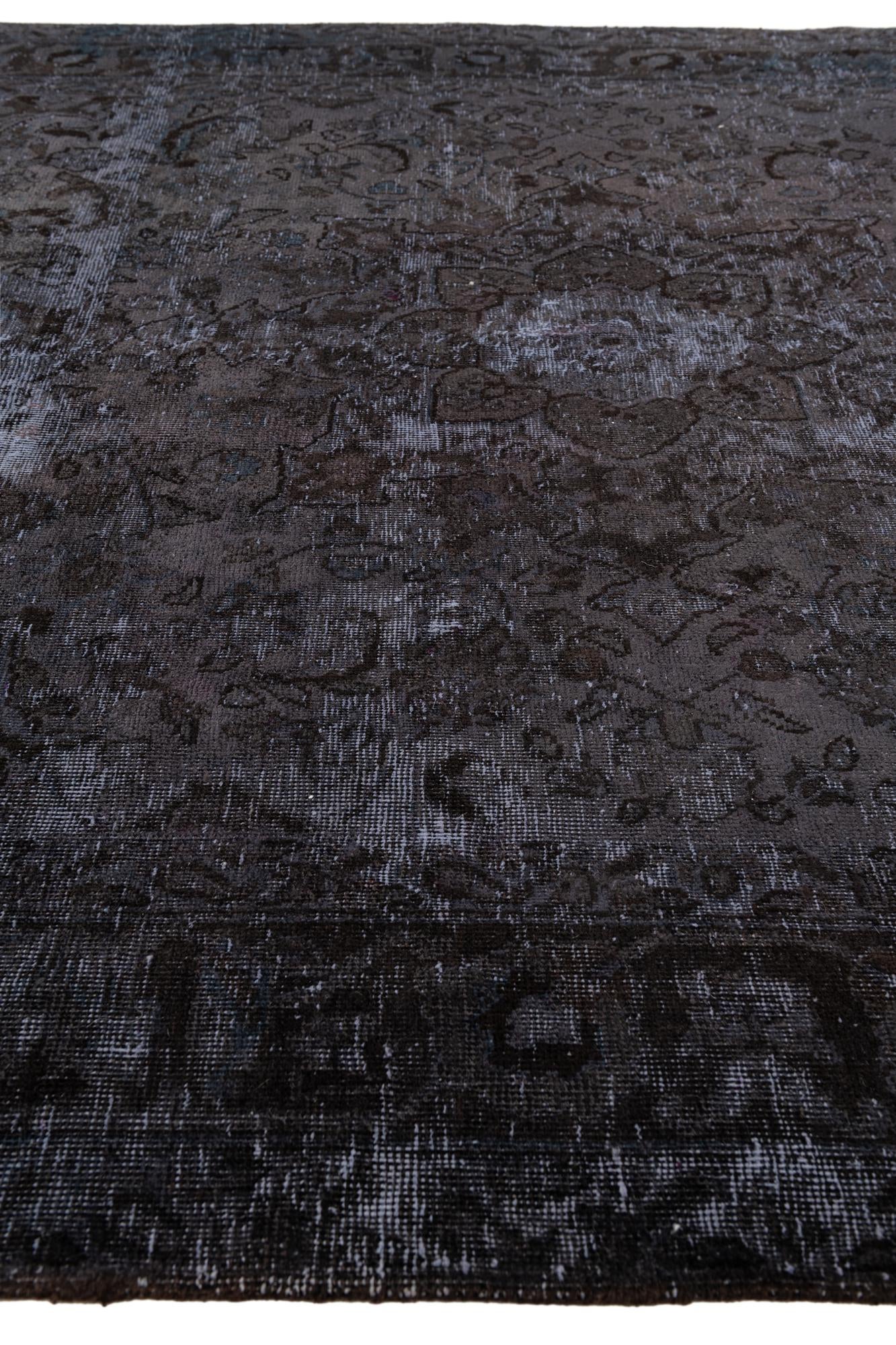 6' 5 x 9' 3 Hand Knotted Ultra Vintage Persian Wool Rug