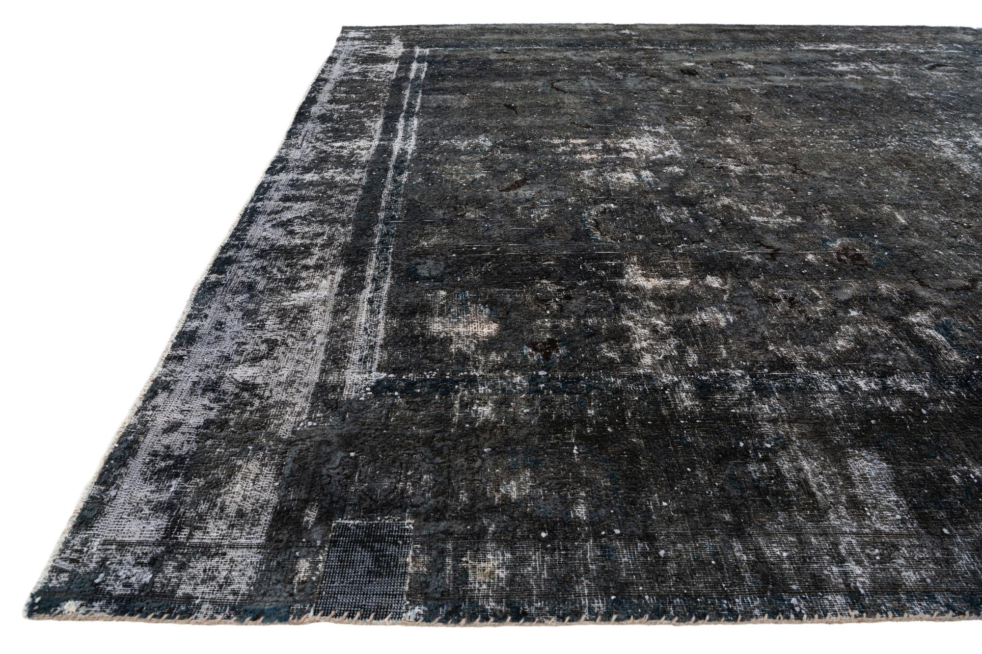 9' 3 x 12' 9 Hand Knotted Ultra Vintage Persian Wool Rug
