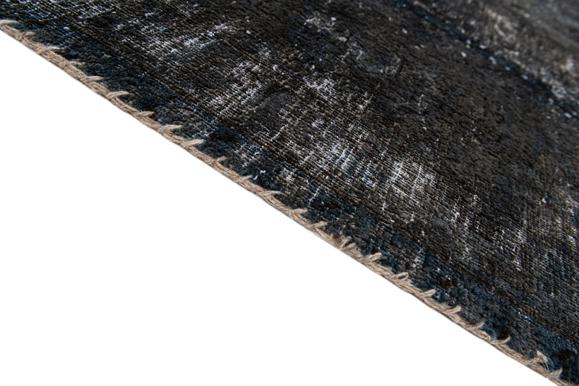 9' 3 x 12' 9 Hand Knotted Ultra Vintage Persian Wool Rug