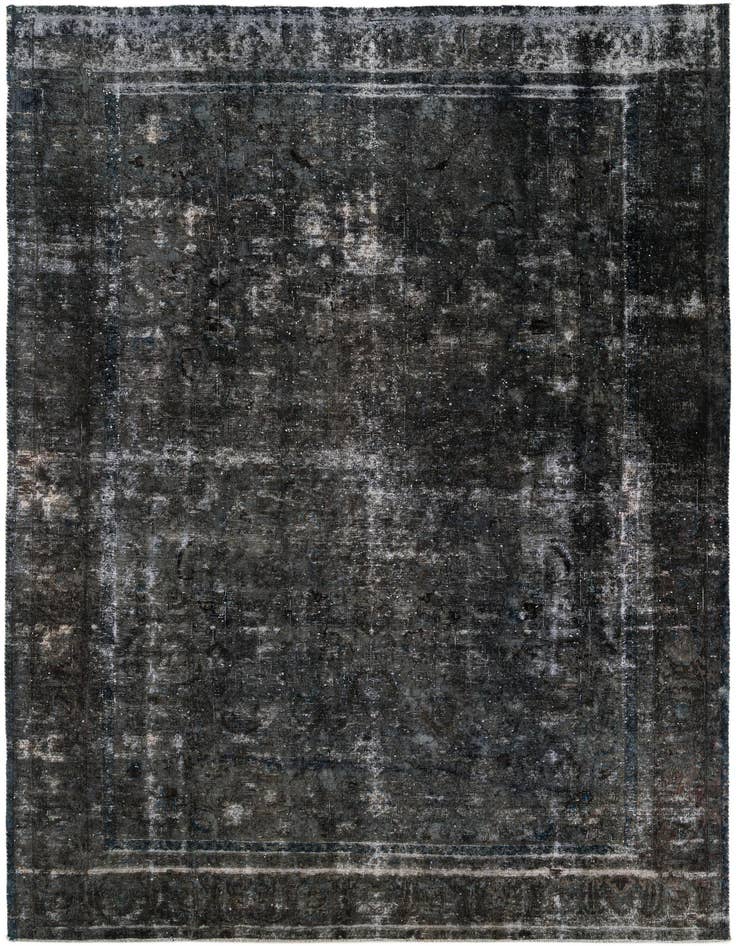 Detail image of 9' 3 x 12' 9 Hand Knotted Ultra Vintage Persian Wool Rug