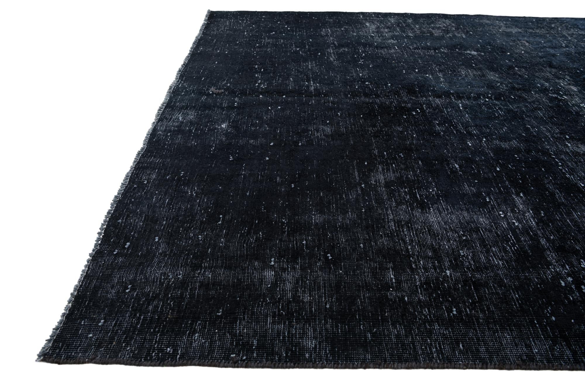 5' 7 x 9' 6 Hand Knotted Ultra Vintage Persian Wool Rug