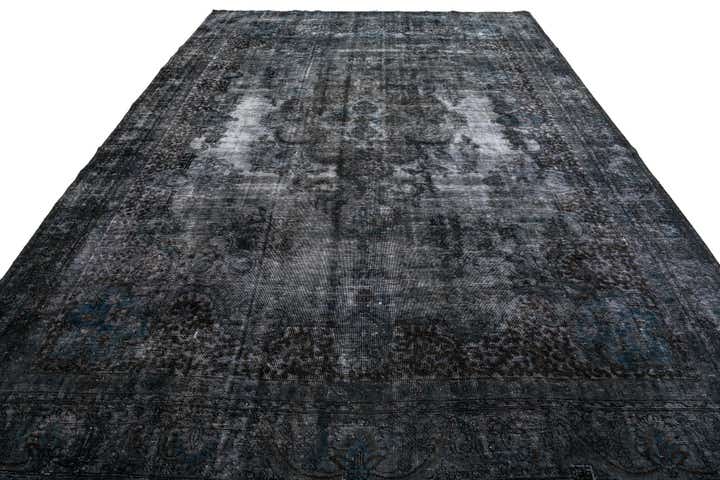 9' x 12' 9 Hand Knotted Ultra Vintage Persian Wool Rug