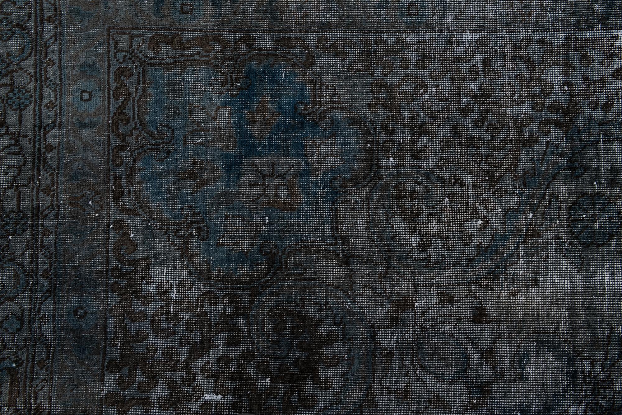 9' x 12' 9 Hand Knotted Ultra Vintage Persian Wool Rug