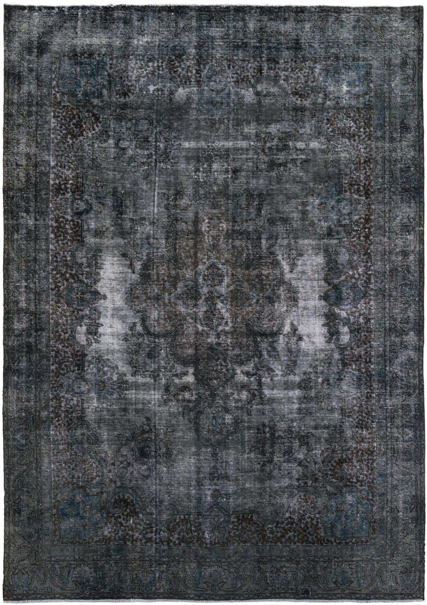 9' x 12' 9 Hand Knotted Ultra Vintage Persian Wool Rug