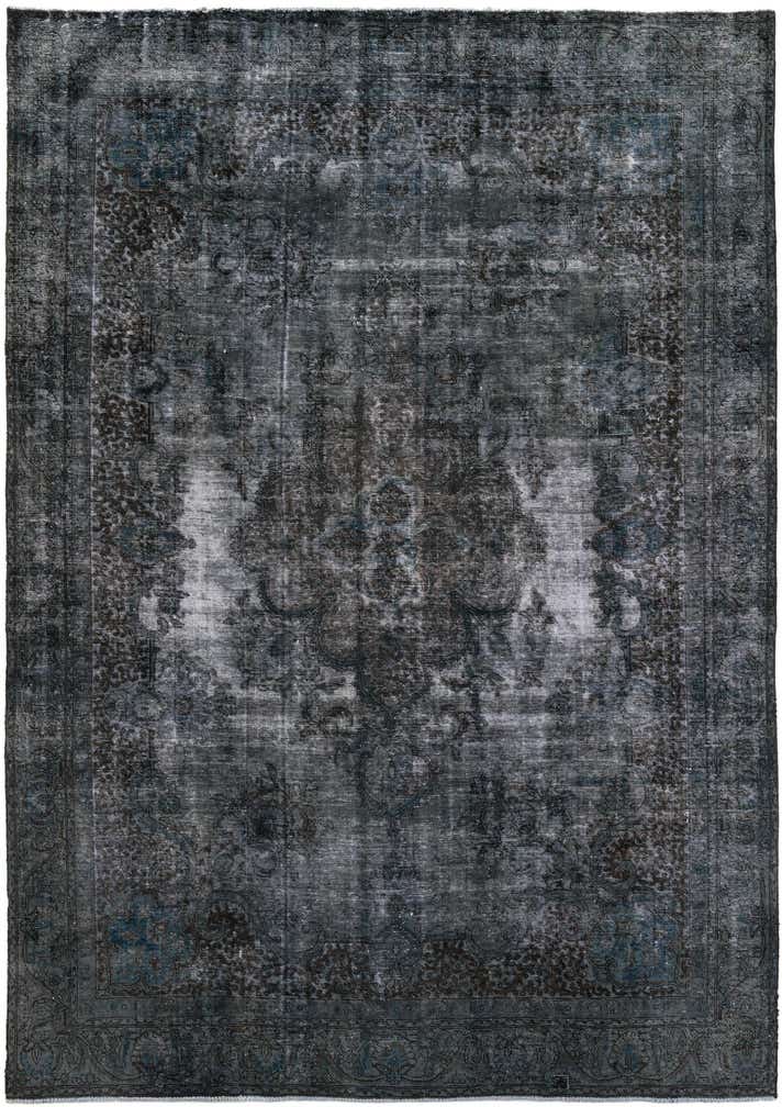 9' x 12' 9 Hand Knotted Ultra Vintage Persian Wool Rug