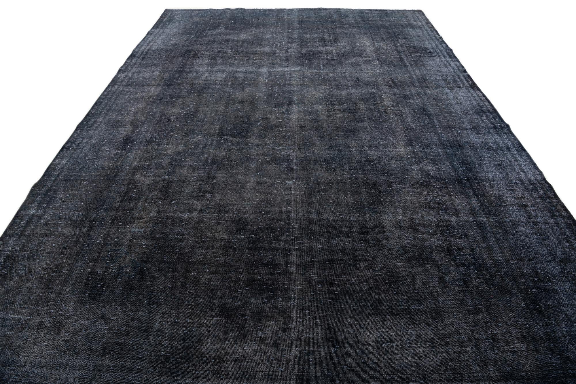 9' x 12' 8 Hand Knotted Ultra Vintage Persian Wool Rug