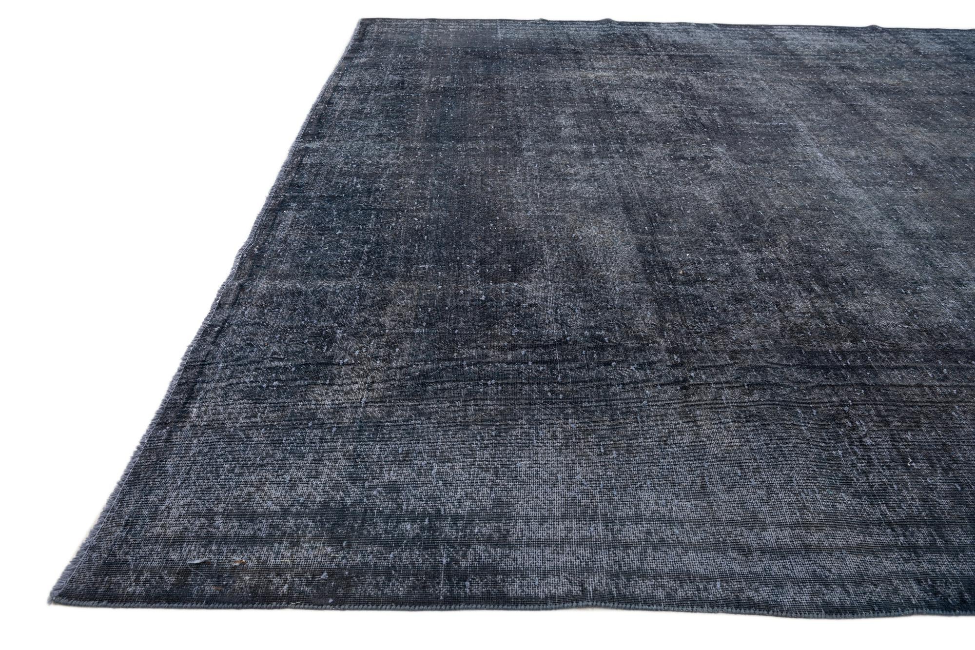 9' x 12' 8 Hand Knotted Ultra Vintage Persian Wool Rug