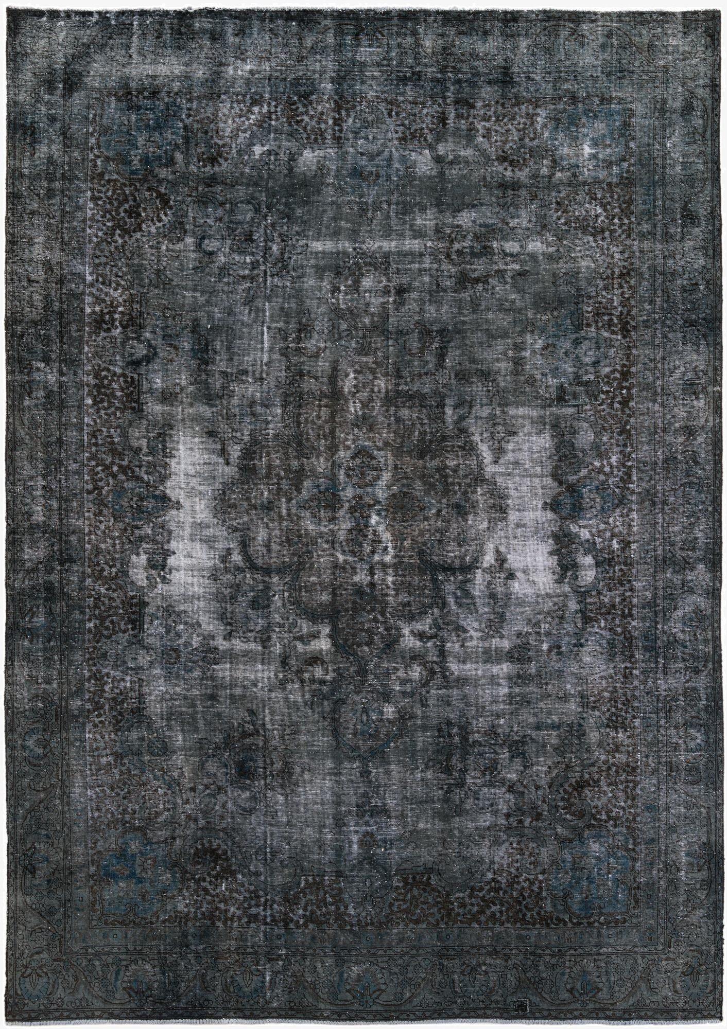 9' x 12' 9  Hand Knotted Ultra Vintage Persian Wool Rug