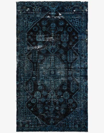 3' 8 x 6' 8 Hand Knotted Ultra Vintage Persian Wool Rug