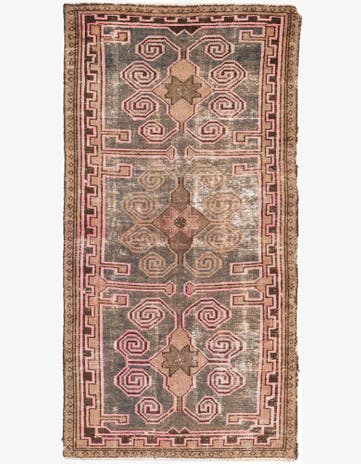 2' 9 x 5' 8 Hand Knotted Ultra Vintage Persian Wool Rug