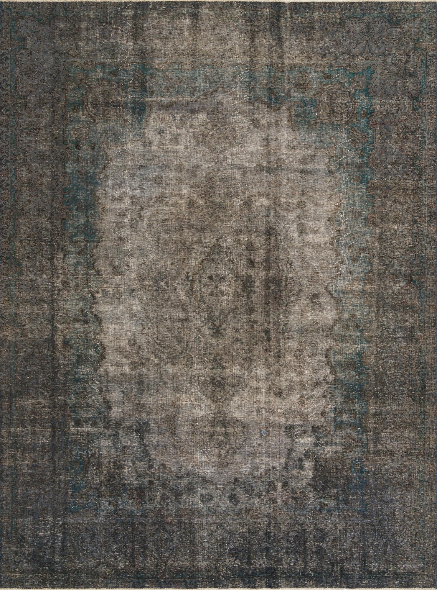9' 6 x 12' 8  Hand Knotted Ultra Vintage Persian Wool Rug