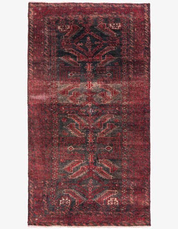 2' 9 x 5' 2 Hand Knotted Ultra Vintage Persian Wool Rug