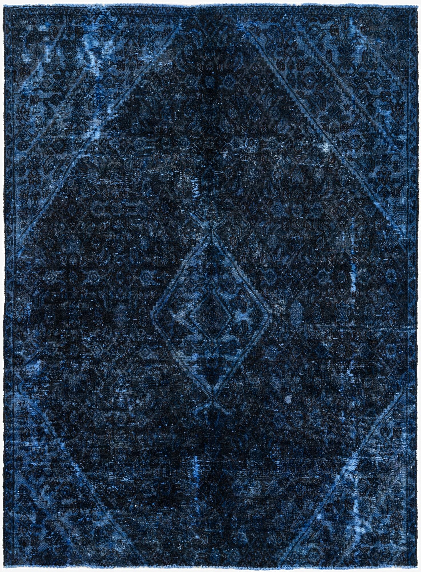 5' 7 x 7' 8  Hand Knotted Ultra Vintage Persian Wool Rug