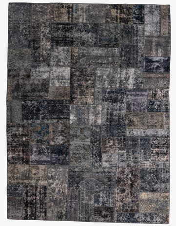 9' 1 x 12' 1 Hand Knotted Ultra Vintage Persian Wool Rug