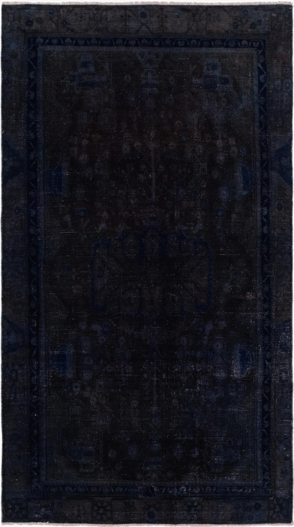 4' 10 x 8' 9  Hand Knotted Ultra Vintage Persian Wool Rug