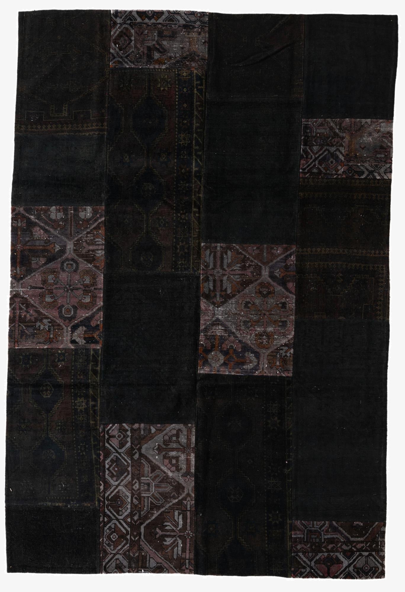 6' 9 x 10'  Hand Knotted Ultra Vintage Persian Wool Rug