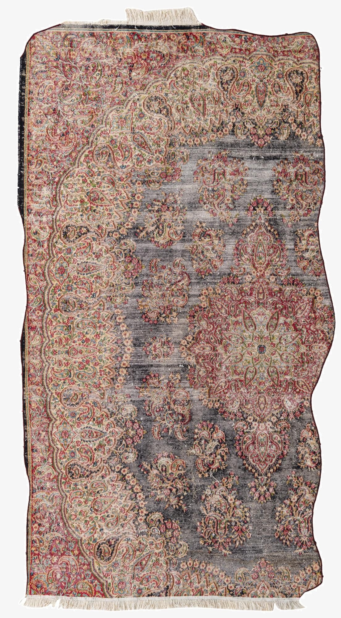 6' x 10' 9  Hand Knotted Ultra Vintage Persian Wool Rug