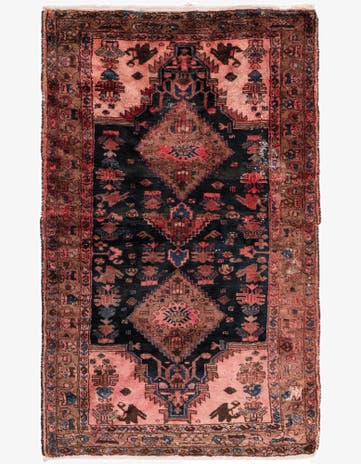 3' 6 x 5' 6 Hand Knotted Ultra Vintage Persian Wool Rug