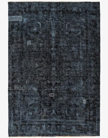 6' 7 x 9' 9 Hand Knotted Ultra Vintage Persian Wool Rug