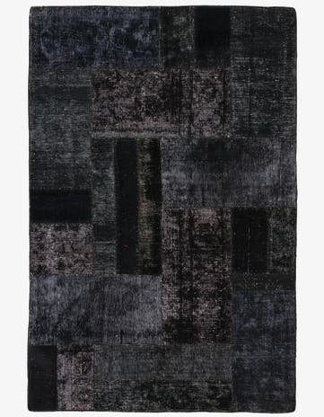 4' 6 x 6' 10 Hand Knotted Ultra Vintage Persian Wool Rug