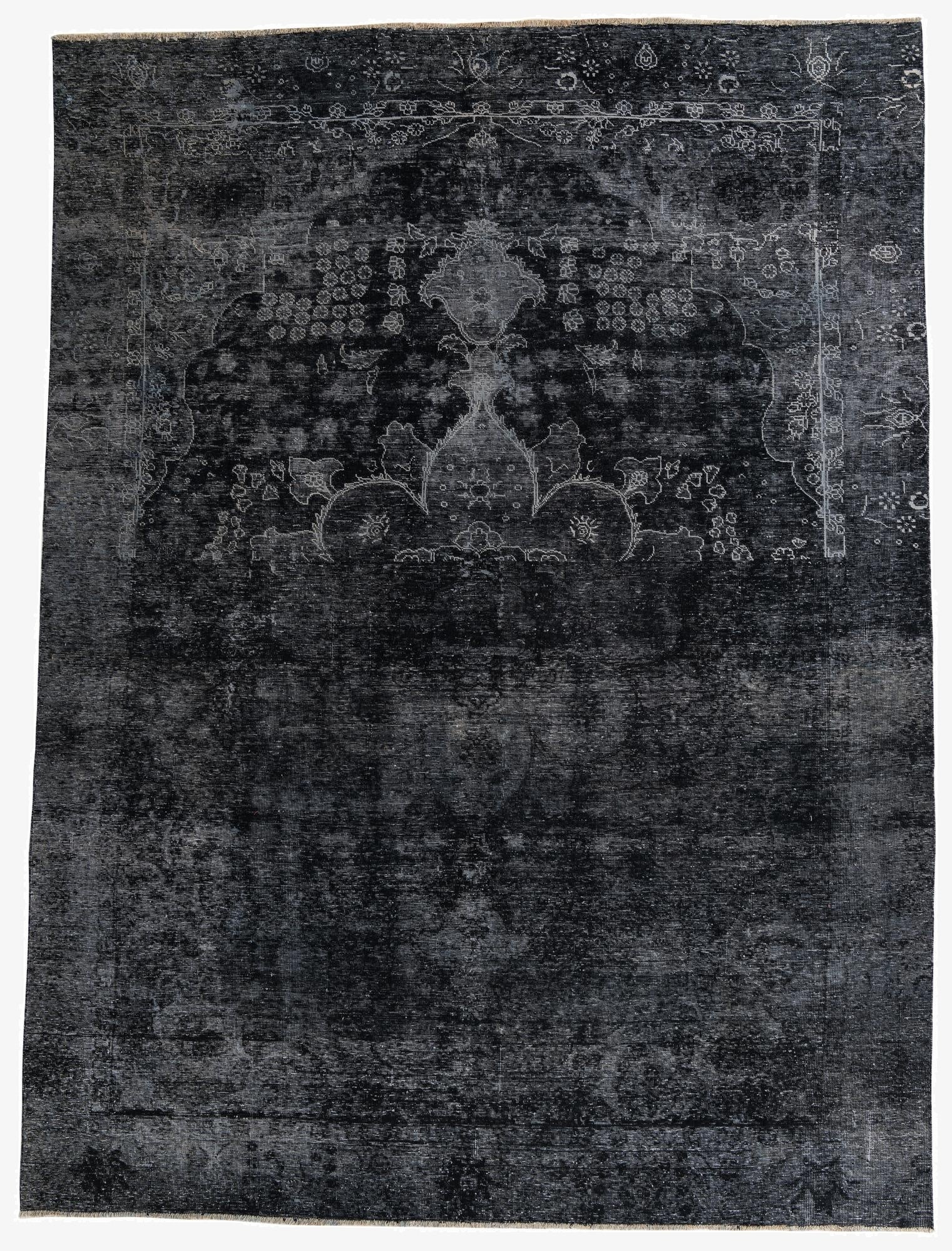 9' x 12' 1  Hand Knotted Ultra Vintage Persian Wool Rug