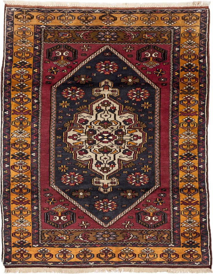 Detail image of 3' 4 x 5' 9 Hand Knotted Yahyali Oriental Wool Rug