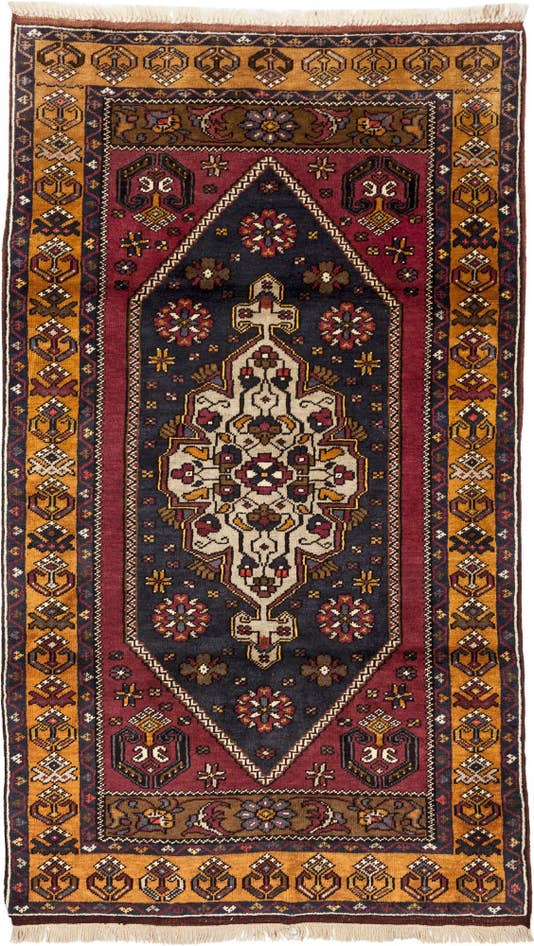 Detail image of 3' 4 x 5' 9 Hand Knotted Yahyali Oriental Wool Rug