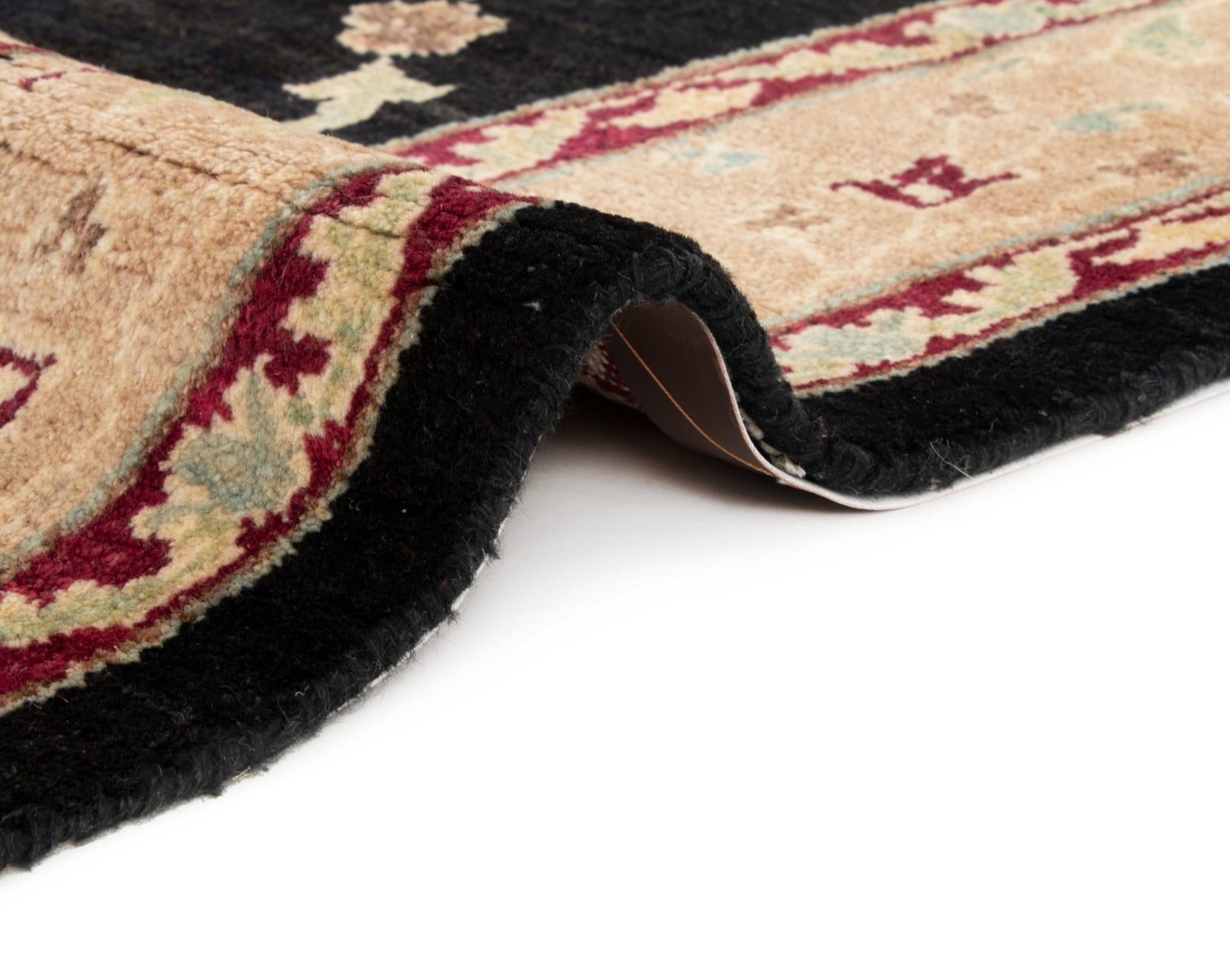 5' 1 x 7' 5 Hand Knotted Ziegler Wool Rug