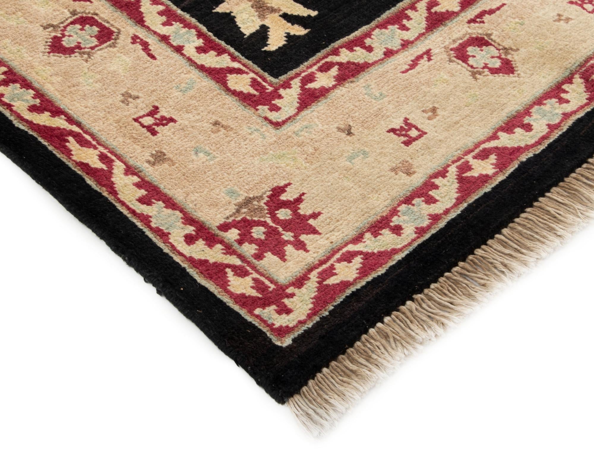 5' 1 x 7' 5 Hand Knotted Ziegler Wool Rug