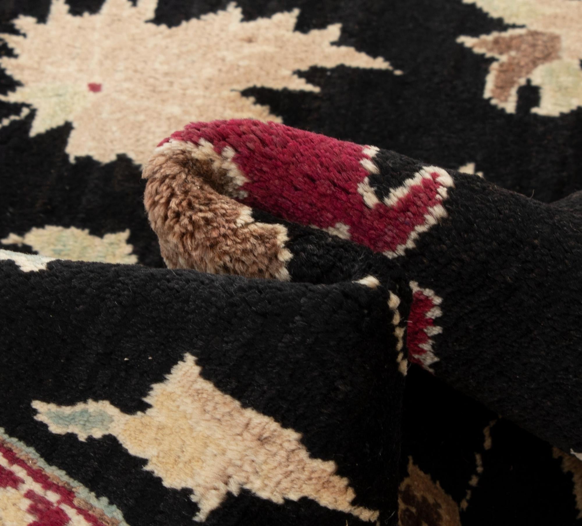 5' 1 x 7' 5 Hand Knotted Ziegler Wool Rug