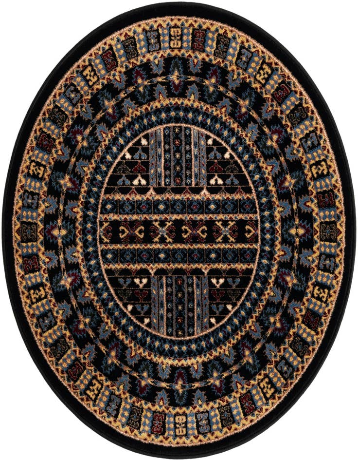 Detail image of 3' x 3' Bokhara Round Rug