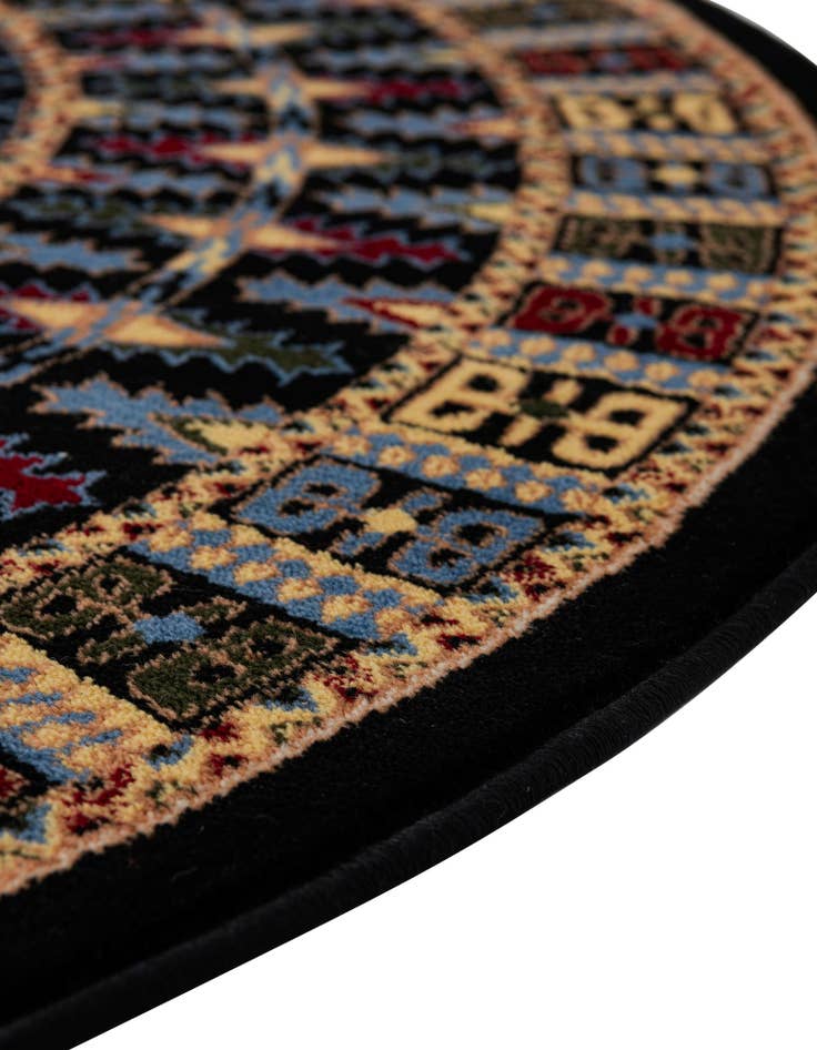 Detail image of 6' x 6' Bokhara Round Rug