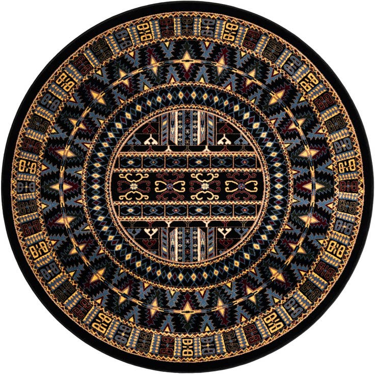 Detail image of 6' x 6' Bokhara Round Rug