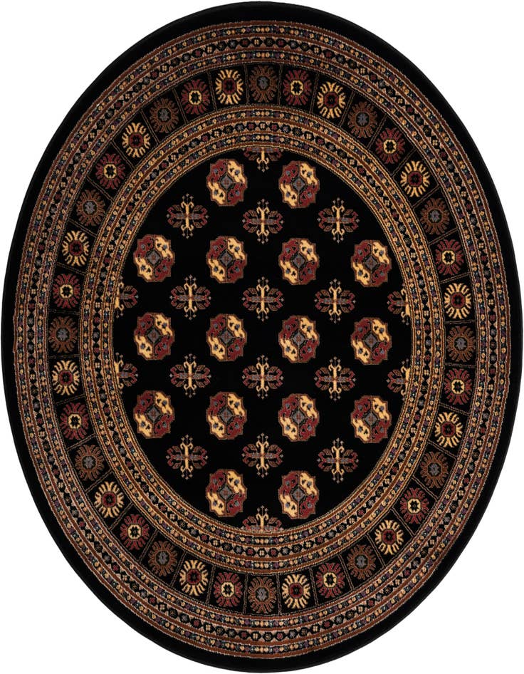 Detail image of 5' 3 x 5' 3 Bokhara Round Rug