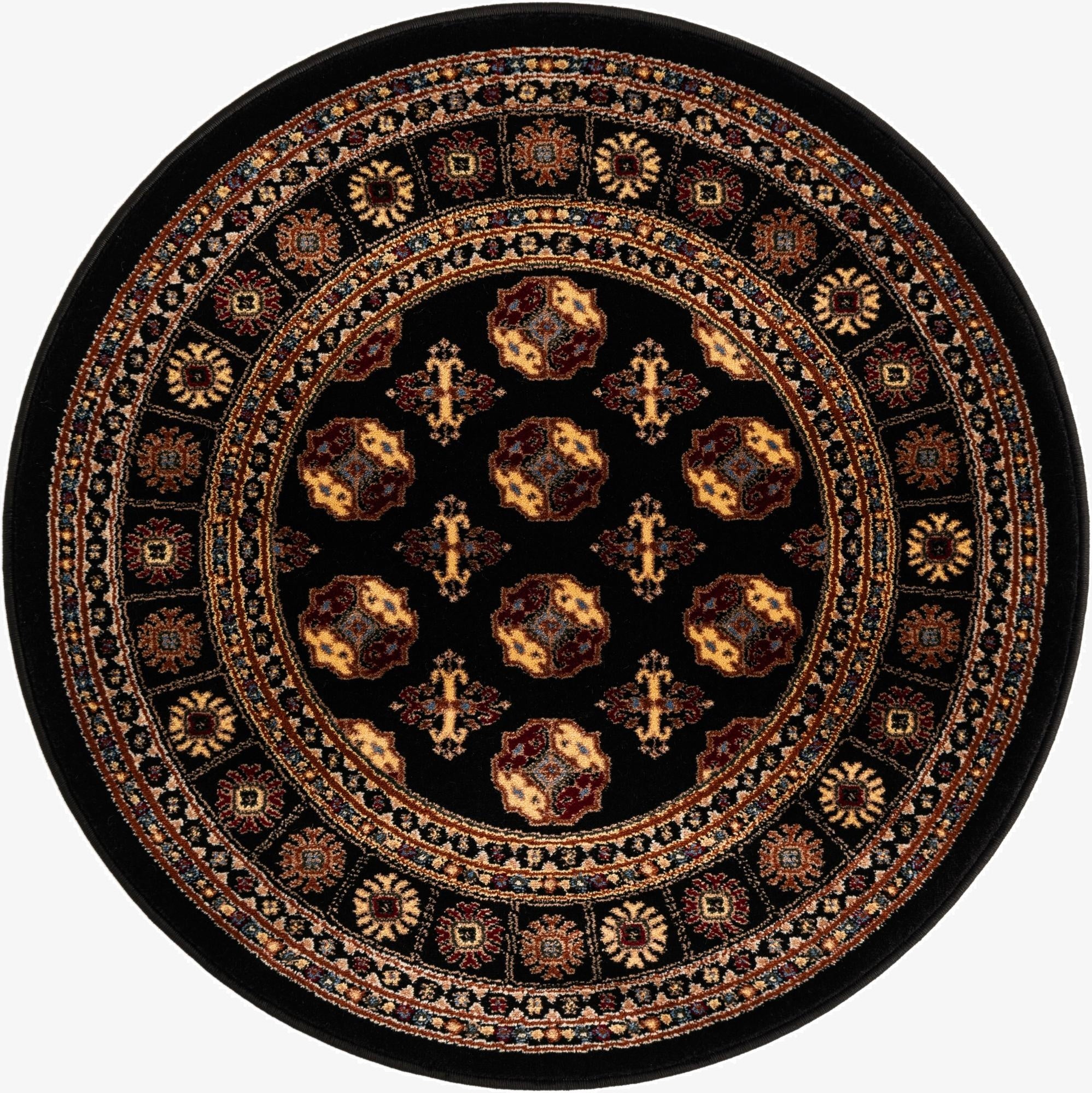 3' x 3' Bokhara Round Rug