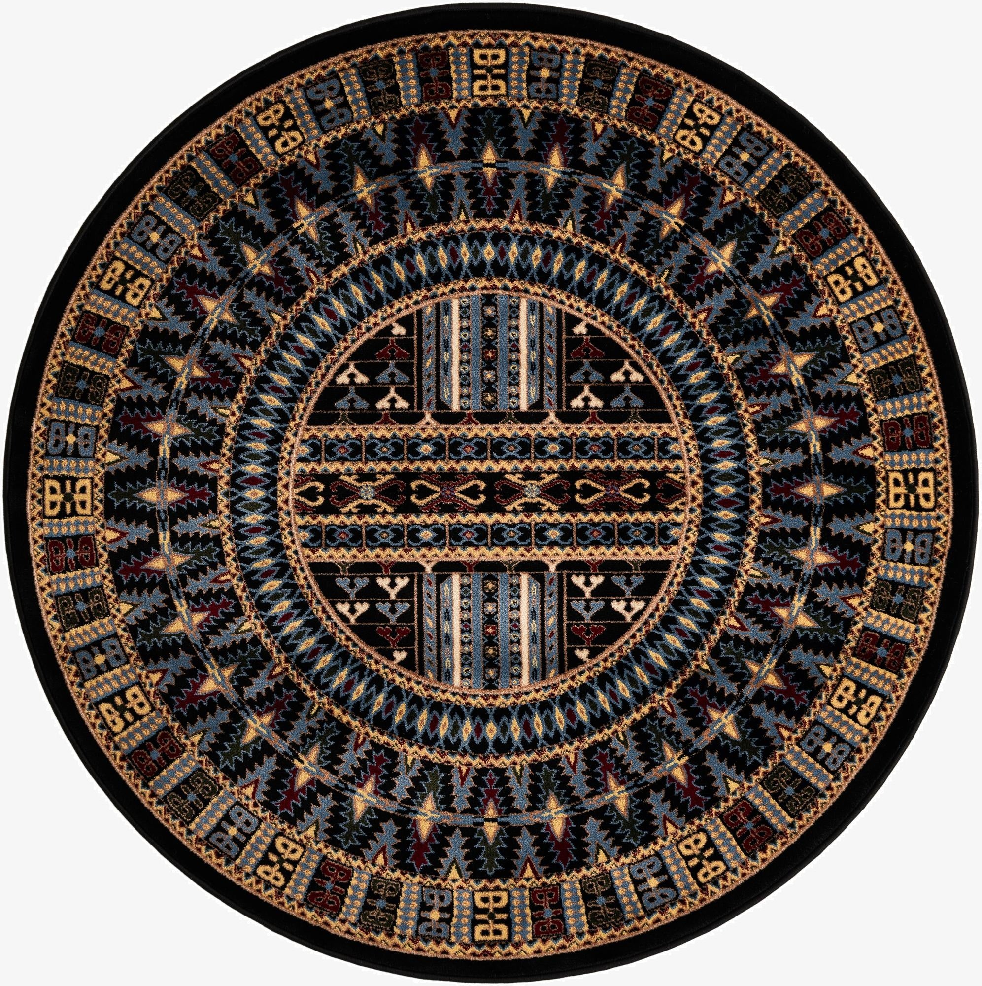 5' 3 x 5' 3 Bokhara Round Rug