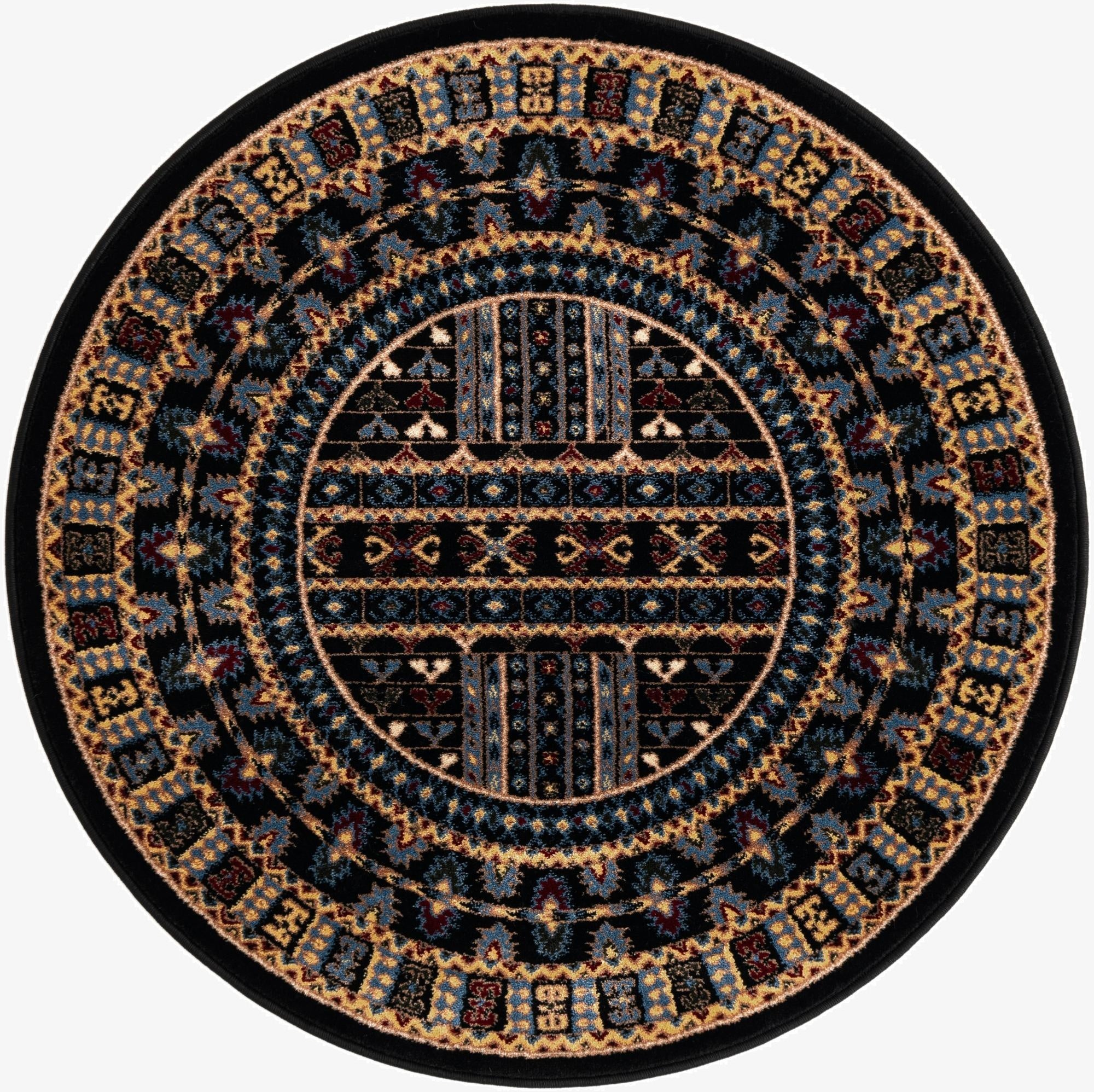 3' x 3' Bokhara Round Rug