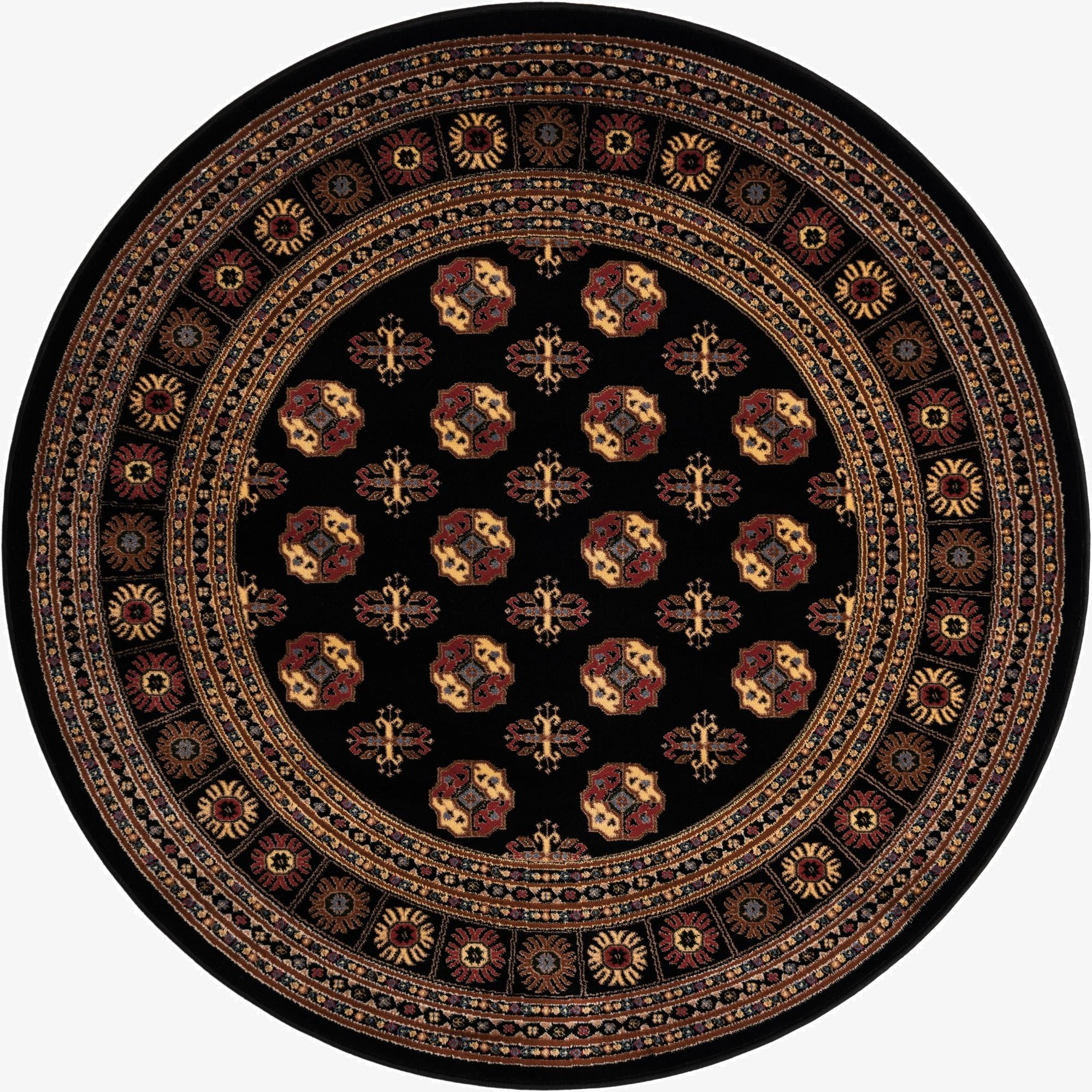 5' 3 x 5' 3 Bokhara Round Rug