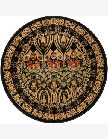 Black Chelsea Round Rug