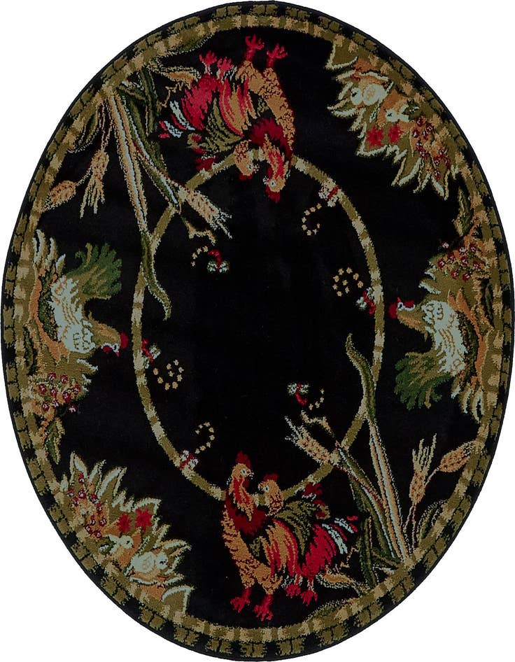 Detail image of 4' x 4' Country Round Rug